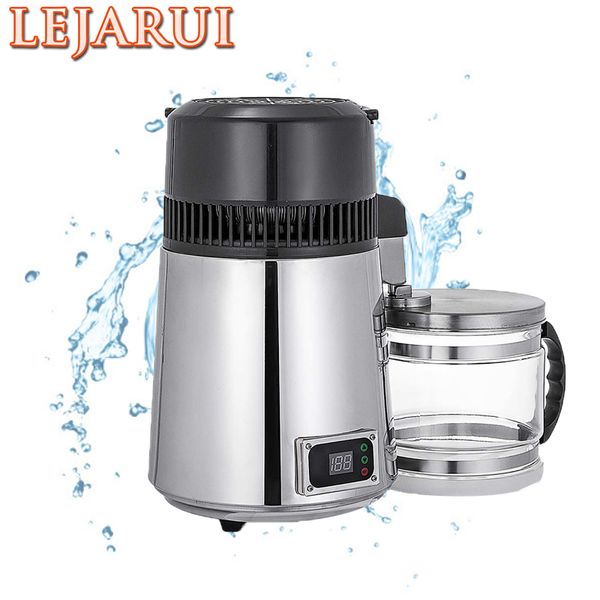 110V 220V 4L stainless steel electric water distiller for dental use, 750W pure water purification filter jug