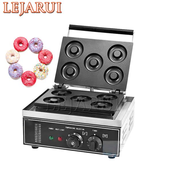 1550W stainless steel electric donut maker with non-stick coating and adjustable time/temperature controls