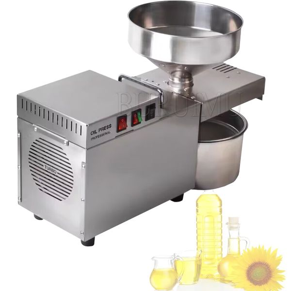 Automatic Commercial Oil Press 1000W High Power Pressing Peanut Stainless Steel Intelligent Press 110V/220V