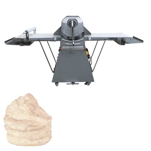 Automatic Pastry Roller Machine Continuous Pizza Bread Croissant Dough Sheeter For Bakery Snack Making Production Line