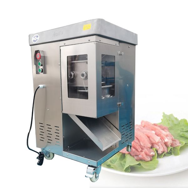 Restaurant Fresh Meat Processing Machine For Slicing Shredding Automatic Meat Cutting Machine