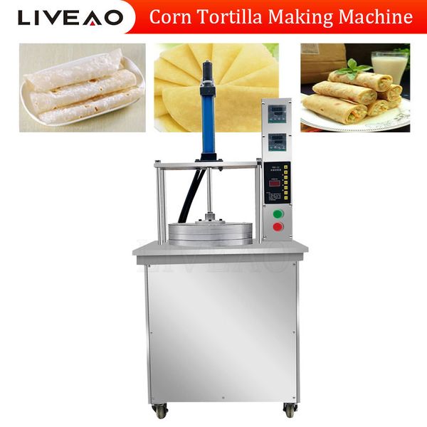 Automatic pneumatic machine for forming tortilla, pizza, pancake, bread, pita, naan dough bases
