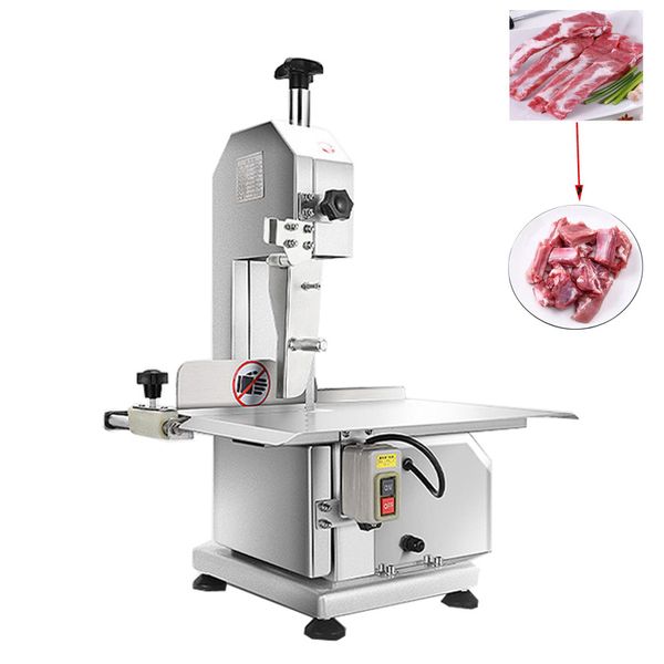 Bone Sawing Machine Commercial Bone Cutting Machine Desktop Saw Bone Machine Fish Trotter Steak Bone Frozen Meat Cutter