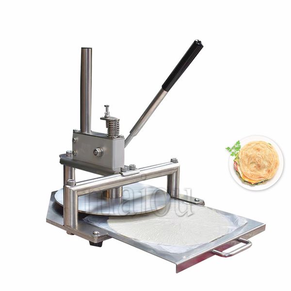 20CM Manual Pizza Former Dough Press Machine Stainless Steel Dough Flattening Machine Commercial Food Processor