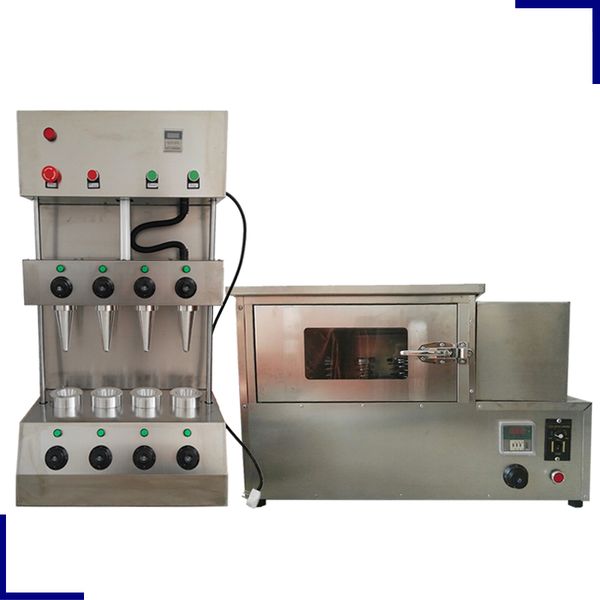 Commercial double-layer stainless steel pizza oven with temperature control for baking cakes, bread, and pizzas
