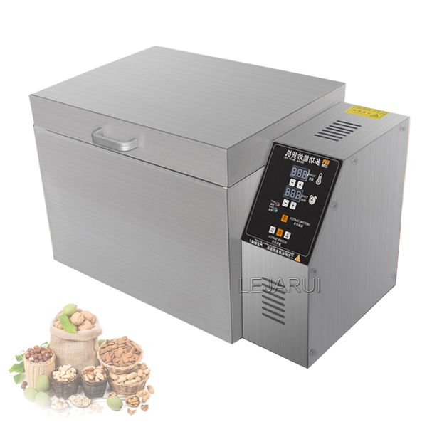 Commercial electric roaster for small-scale peanut, nut, bean, sesame, and grain drying and frying