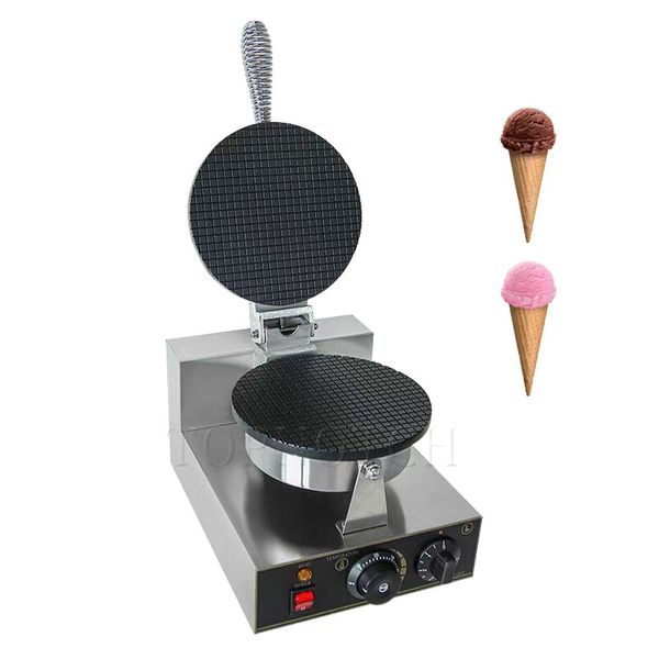 Waffle Cone Maker Commercial Electric Ice Cream Cone Machine Egg Roll Maker Griddles With Nonstick Layer For Family Kitchen Home