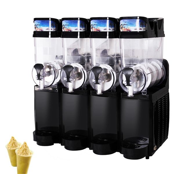 Commercial Slush Machine Double Three 15L * 3 Ice Slusher Granita Machine Snow Melting Machine Smoothie Maker