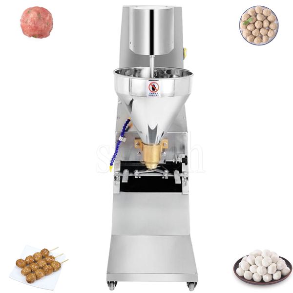 Commercial-grade automatic machine for forming fish and meat balls