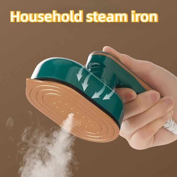 Compact steam iron for home use, mini portable garment press for clothing shops model y241216