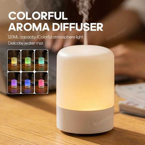 Simple aromatic diffuser desktop mini air humidifier ultrasonic spray aromatherapy essential oil diffuser with RGB light M240829