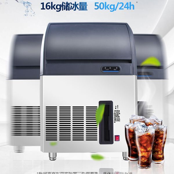 Crescent Moon Ice Makers Machine Milk Tea Room Bar Coffee Shop Fully Automatic Large Ice Cube Machine