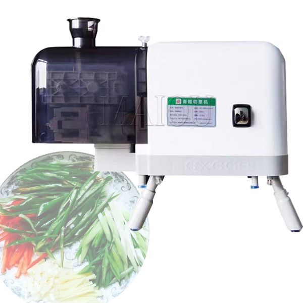 Cutter for slicing green onions, shallots, celery, and peppers into strips
