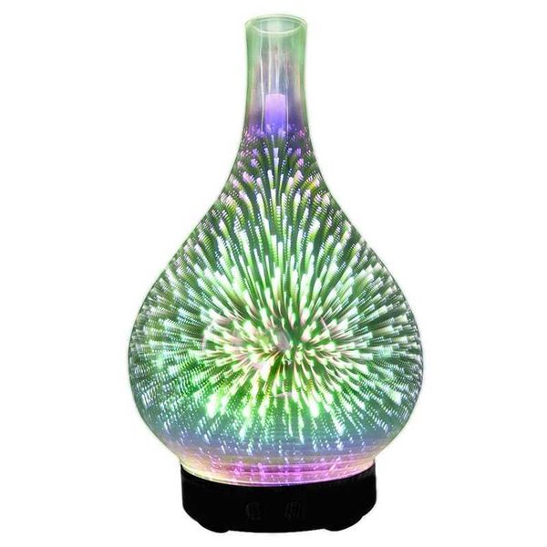 3D USB air humidifier with 7-color LED night light aromatic oil diffuser M240829