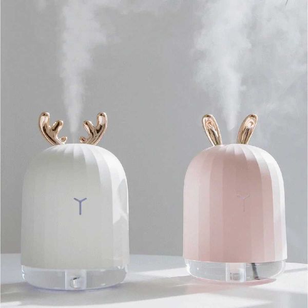 Deer Air Humidifier Mini Home Aromatherapy Essential Oil Diffuser Nebulizer USB Portable Humidifier LED Night Light Diffuser M240829