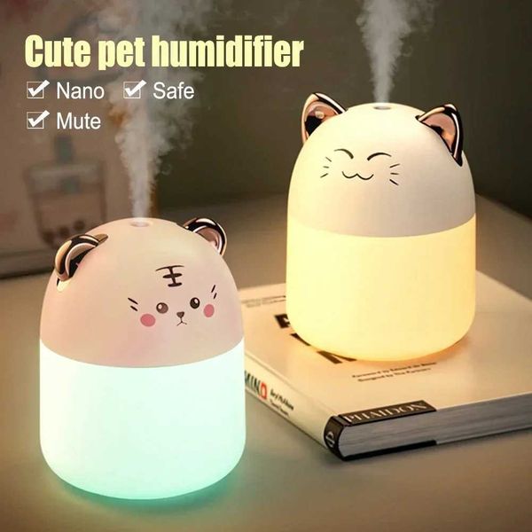 Desktop humidifier with colored ambient light 250ml capacity aromatic diffuser for home aromatherapy humidifier bedroom M240829