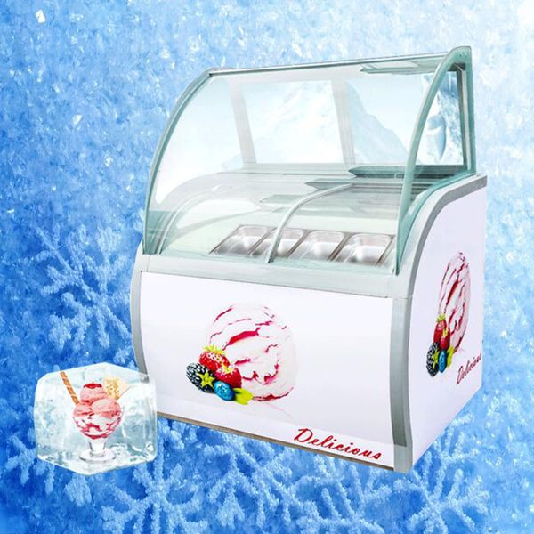 Dessert Shop Popsicle Cabinet Gelato Turkish Ice Cream Fridge Display Freezers Case Showcase