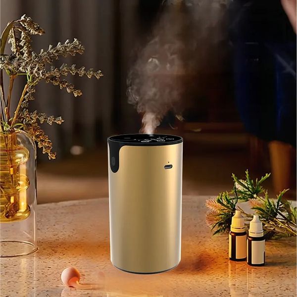 Double-Nozzle Smart mini Two Fragrance Portable Essential Oil Aromatherapy Machine Two-Fluids Aromatherapy Diffuser Humidifier