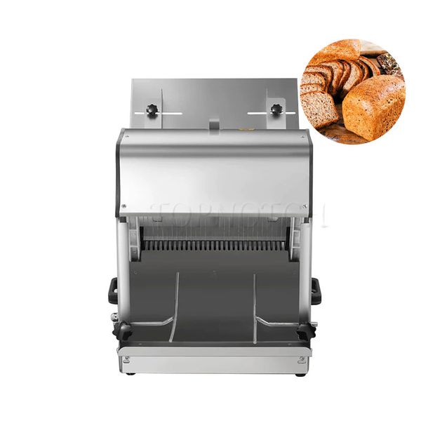 Electric Bread Cutting Machine for Bakers Fully Automated Adjustable Slicer for Toast Breads