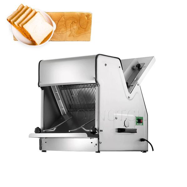Electric Bread Slicing Machine Durable Stainless Steel Toaster Slice Cutter for Bakery Use