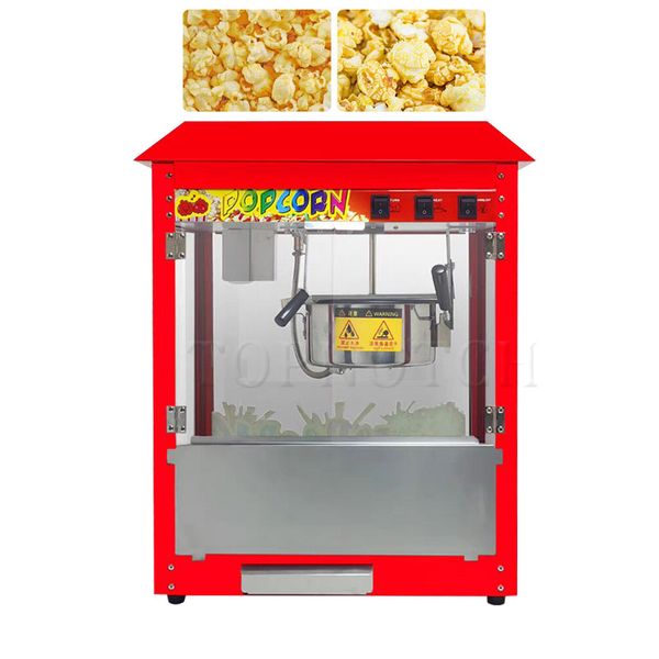 Electric Commercial Popcorn Making Machine Corn Puffing Popcorn Maker Used In Supermarket Cinema