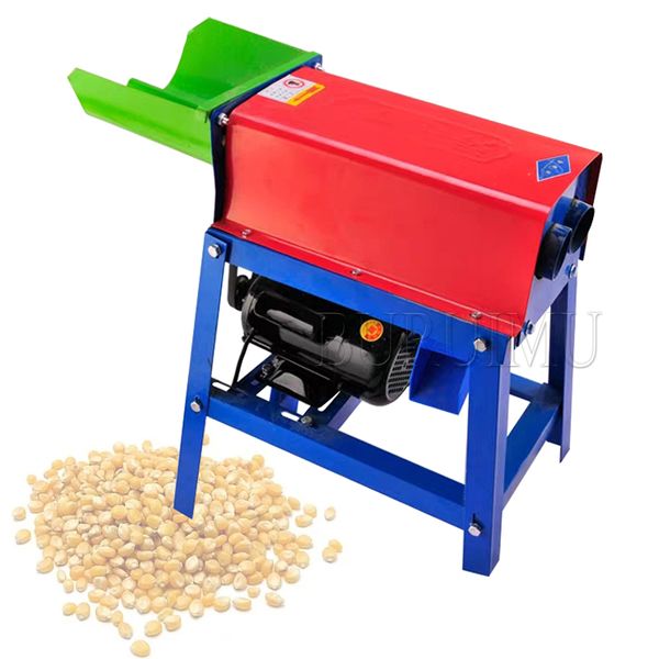 Electric Corn Thresher Small Home Fully Automatic Multifunction Corn Sticks Grits Corn Peeling Machine Threshing Machine 220V