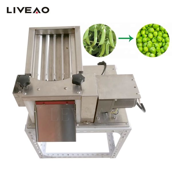 Electric edamame shelling and peeling machine for commercial use, separating green peas efficiently