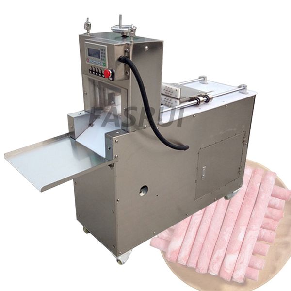 Electric Food Slicer Machine Meat Planing Mincer Mutton Roll Cutter CNC Double-cut Lamb Roll Maker