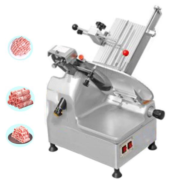 Electric Mutton Meat Slicer Automatic Beef Lamb Roll Cutting Machine Thickness Adjustable
