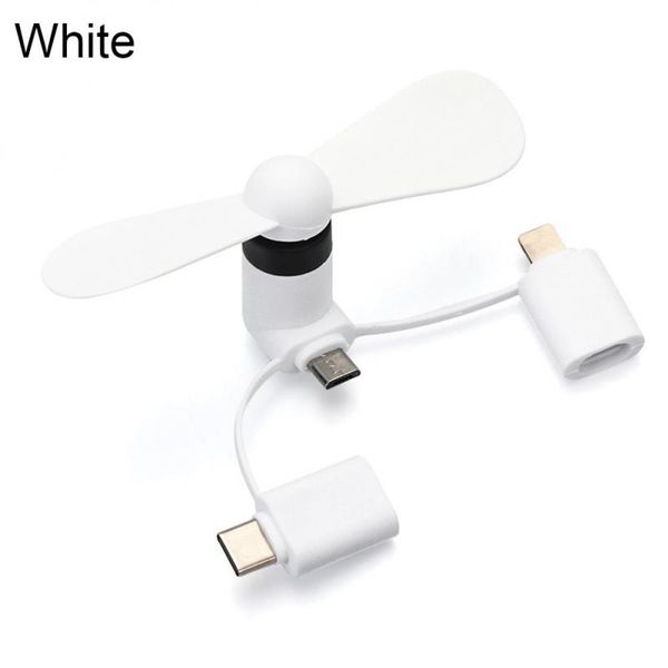 Electric Phone Fan Travel Portable Flexible For Ipad 5 6 6s Mini Usb Fan Micro Mini Fan 3-in-1 Creative Cooling Fans