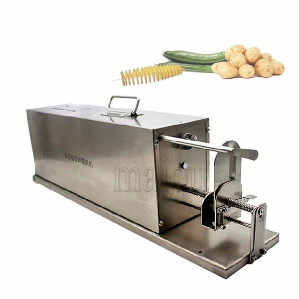 Electric Potato Tower Maker Korean Twister Potato Machine Tornado Potato Cutter Slicer Rotary Microtome
