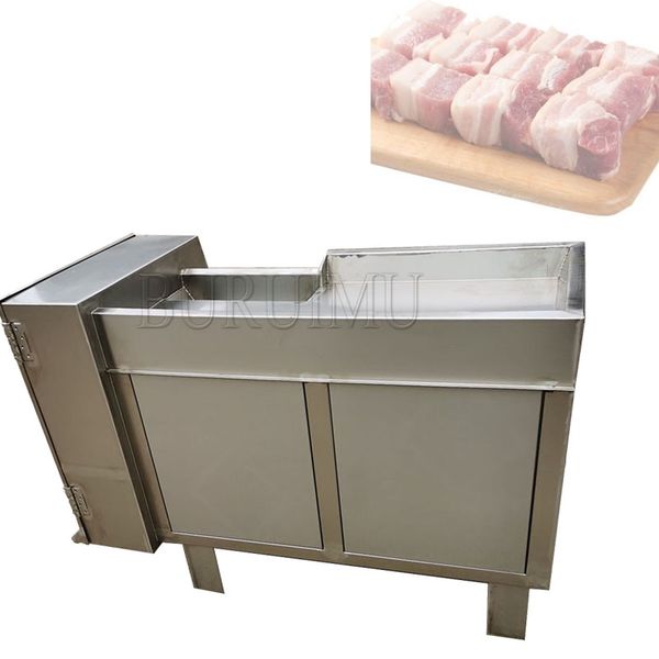 Fat Meat Dicing Machine Fish Meat Squid Frozen Meat Dicing Machine Chicken Duck Breast Dicing Machine Disposable Dicing