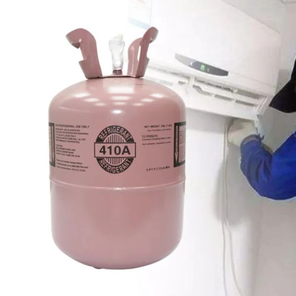 Freon Steel Cylinder Packaging R410A 25lbS Tank Cylinder Refrigerant for Air Conditioners
