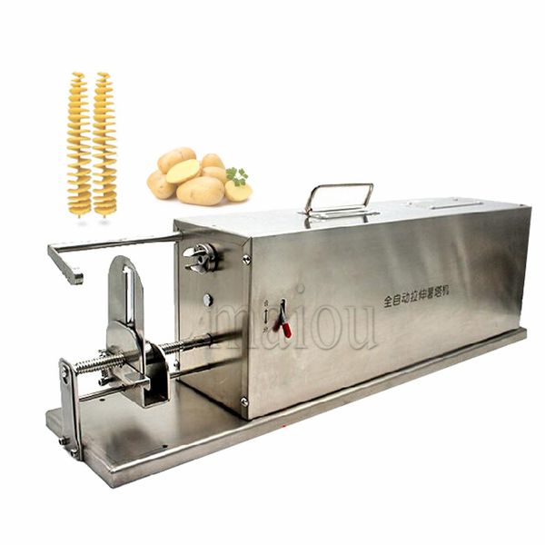 Fully Automatic Stretch Electric Potato Twister Tornado Slicer Machine;Potato Spiral Potato Cutting Machine;Spiral Slicer