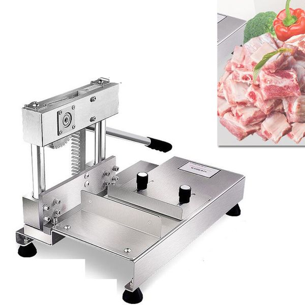 LINBOSS Highquality commercial Manual stainless steel bone saw machine for cutting bone fish meat pig trotters ribs bone cutter