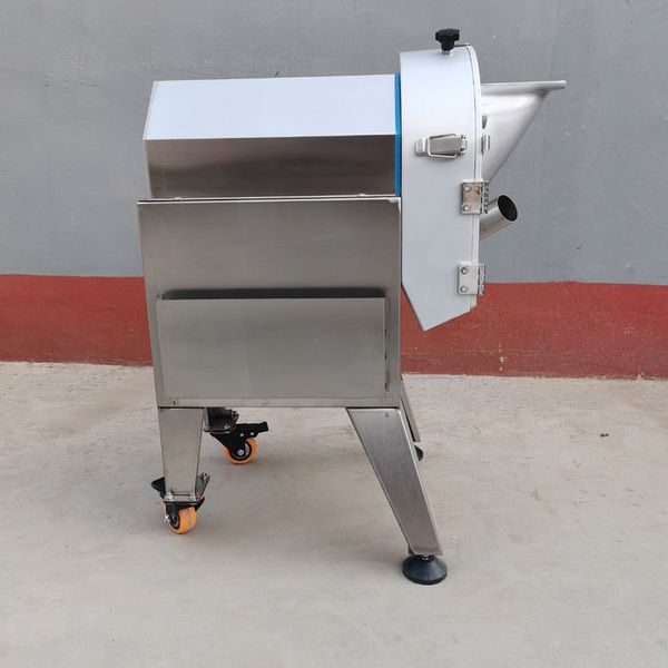 High-quality electric slicer for cucumbers, carrots, and cabbage with a single-head design for efficient dicing and shredding