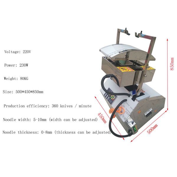 Household electric dough press for commercial use, stainless steel dumpling wrapper and noodle maker, automatic operation