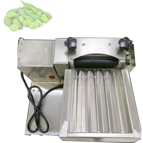 Automatic Hairy Bean Sheller Peeling Machine 35kg/h Small Green Bean And Pea Paddle Peeler Shelling Machines