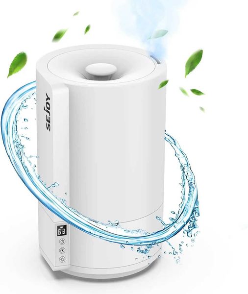 Ultrasonic air humidifier 4L top filling intelligent constant temperature humidifier for bedrooms large rooms and baby factories Y240926