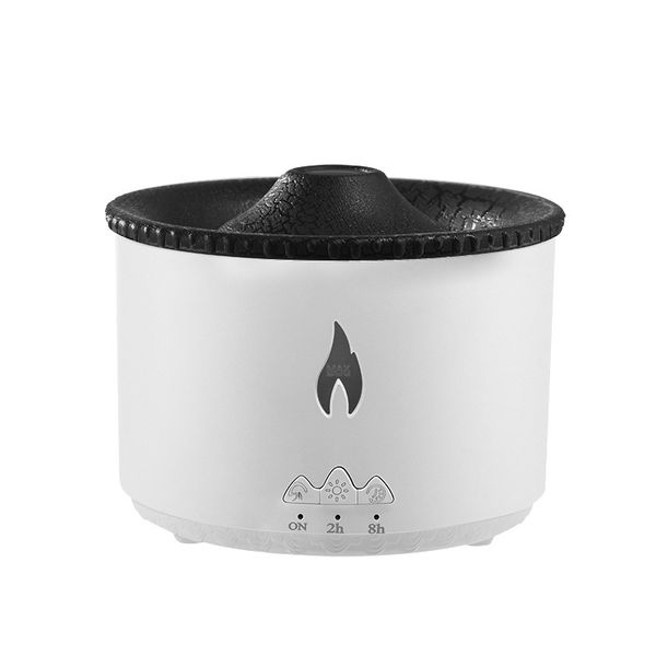 Humidifiers Large-capacity creative flame humidifier aromatherapy machine smoke ring jellyfish spray diffuser atmosphere light gift S2411307