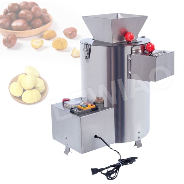 LEWIAO Electric Chestnut Peeling Machine Commercial Automatic Chestnut Sheller 220V 550W