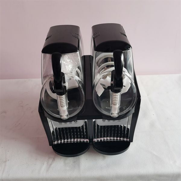 LINBOSS Commercial Snow Melting Machine two Can Smoothie Machine Electric Frozen Beverage Maker 110v