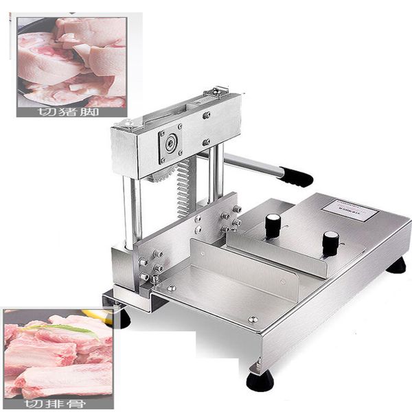 LINBOSS Factory Chicken Band Manual Frozen Fish Beef Cow Pork Meat Bone Cutting Cutter Saw Machine