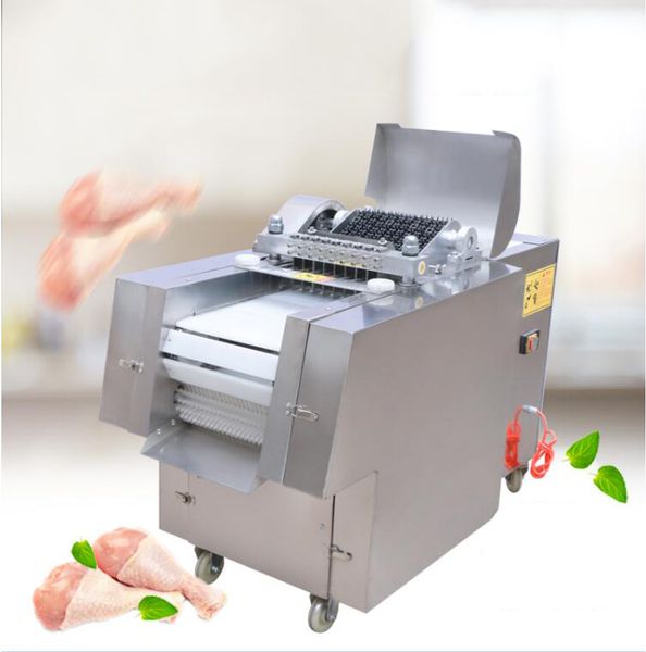 LINBOSS Fresh Chicken Breast Meat Cutting Machine Pork Rind Cutter Poultry Meat Bone Cube Dicer Chopping Machine