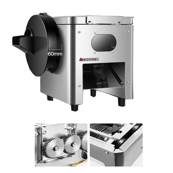 LINBOSS Multifunction Meat Cutter Machine Automatic Beef Cutting Thickness Electric Slicer