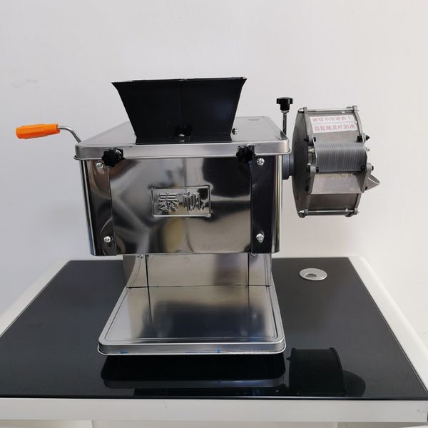 LINBOSS Commercial Meat Cutting Machine 850W Electric Manual Fish Beef Pork Meat Cutter Desktop Meat Slicer Dicing Machine