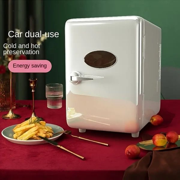 Mini Fridge, Car Refrigerator, 4L Portable Thermoelectric Cooler Semiconductor Refrigerators For Skincare, Beverage, Food, Cosmetics, Home,