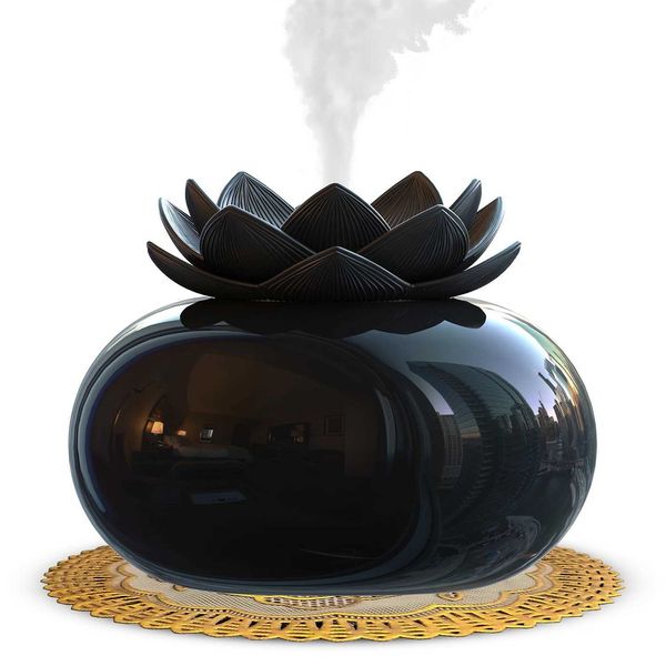 200ml Ara diffuser touch switch Aratherapy diffuser for basic oil humidifier ceramic container for ible lotus Y241104