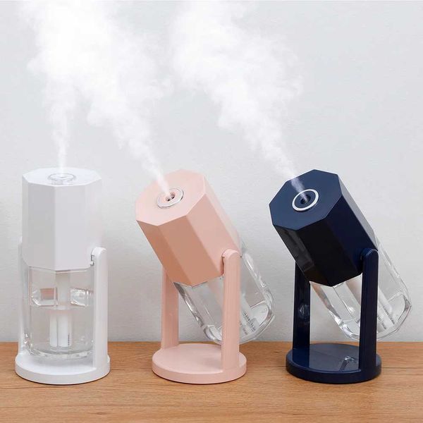 240ML vibrating head car air humidifier with color atmospheric light mini ultrasonic humidifier suitable for home office atomizer M240829