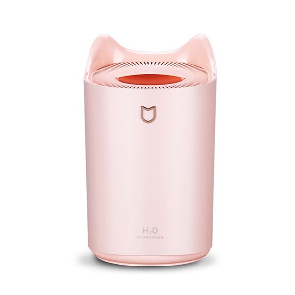 Humidifiers Big Home Air Humidifier 3000ML Double Nozzle Cool Mist Aroma Diffuser with Coloful LED light Heavy fog Ultrasonic USB Humidifica